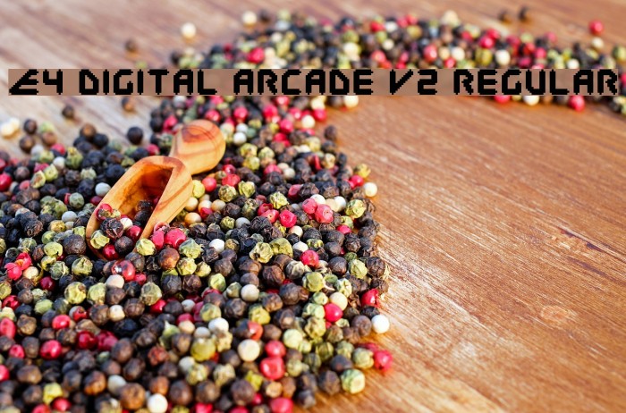 E4 Digital Arcade V2 Regular Font examples