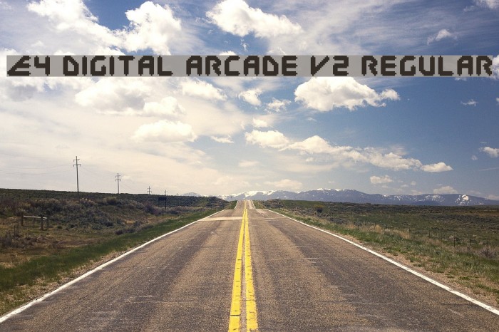E4 Digital Arcade V2 Regular Font examples