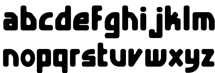 E4 Digital Condensed Font Litere mici