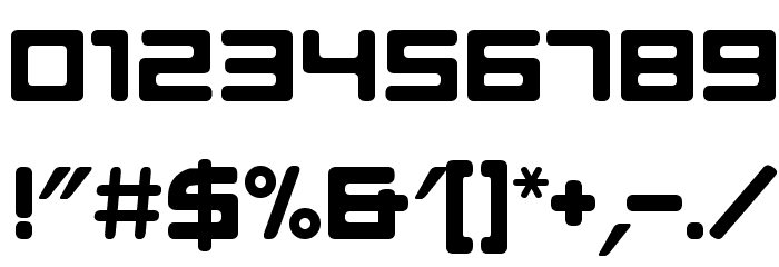 E4 Digital Extended Font OTHER CHARS