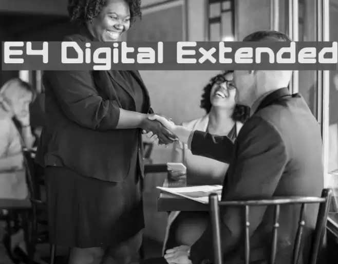 E4 Digital Extended フォント examples