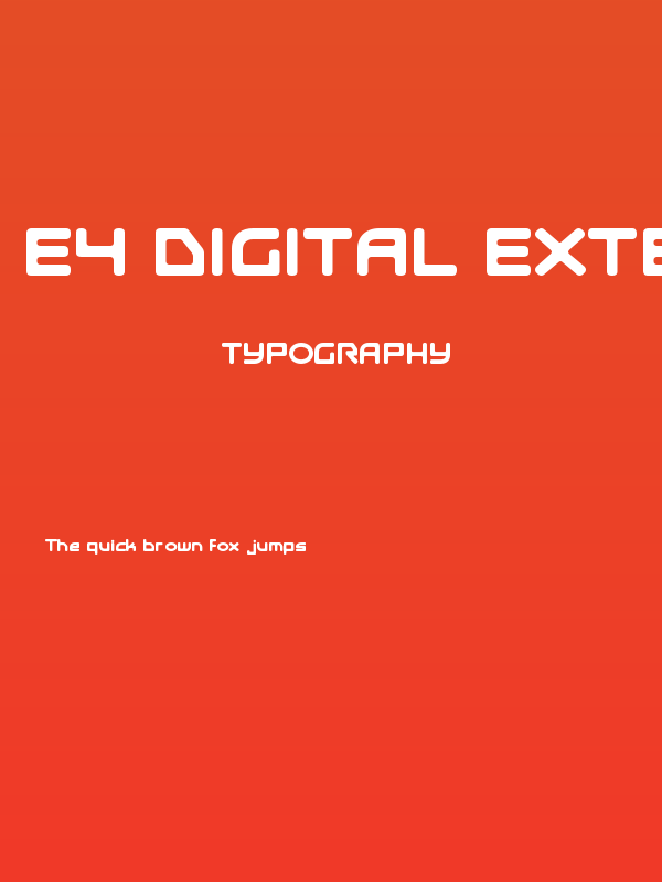 E4 Digital Extended Poster