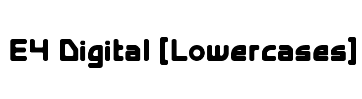 E4 Digital [Lowercases]  Fuentes Gratis Descargar
