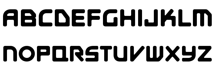 E4 Digital [Lowercases] Schriftart Groß