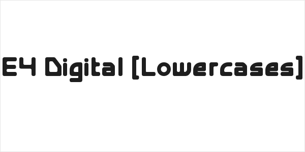 E4 Digital [Lowercases] Logo