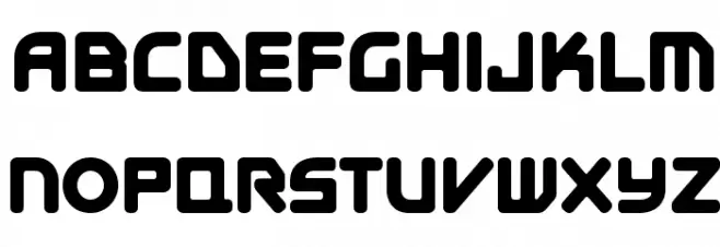 E4 Digital V2 Bold Polices MAJUSCULES