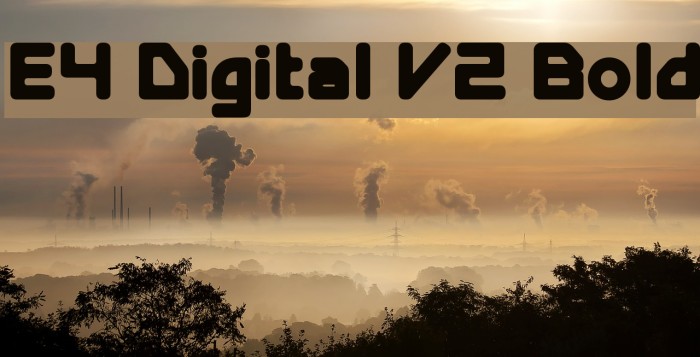 E4 Digital V2 Bold Font examples