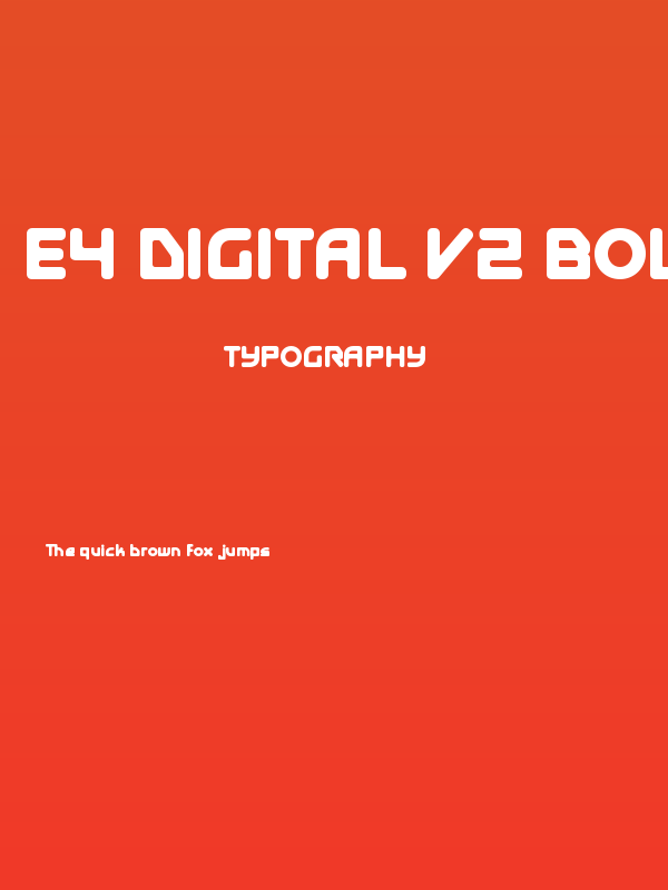 E4 Digital V2 Bold Poster
