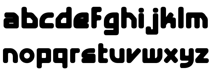 E4 Digital V2 Bold Font LOWERCASE