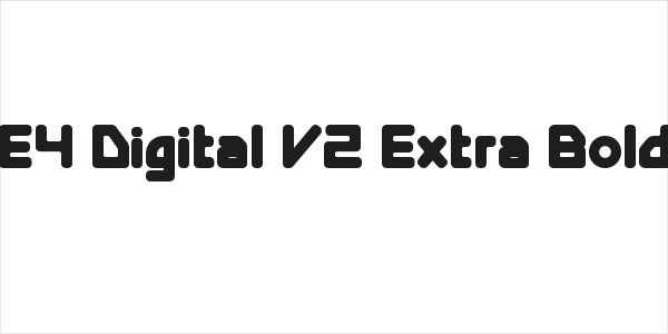 E4 Digital V2 Extra Bold Logo