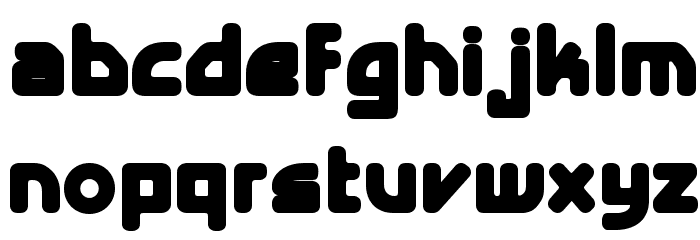 E4 Digital V2 Extra Bold Font LOWERCASE