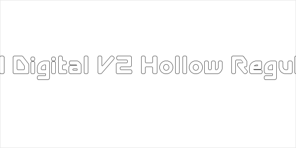 E4 Digital V2 Hollow Regular Logo
