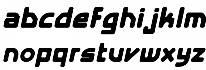 E4 Digital V2 Italic Fonte MINÚSCULAS