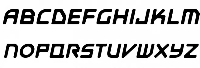 E4 Digital V2 Light Italic Fonte MAIÚSCULAS