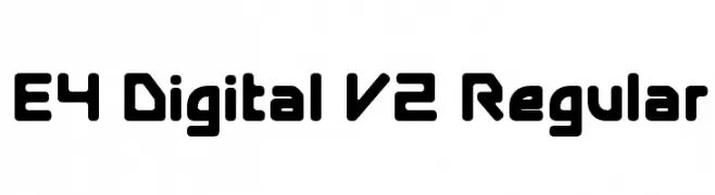 E4 Digital V2 Regular  Descarca Fonturi Gratis