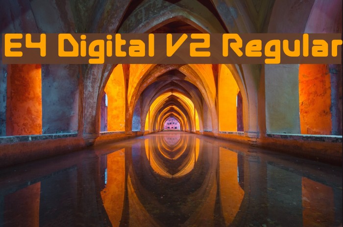 E4 Digital V2 Regular لخطوط تنزيل examples