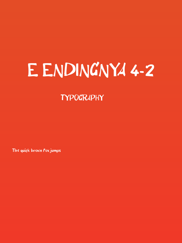 e Endingnya 4-2 Poster