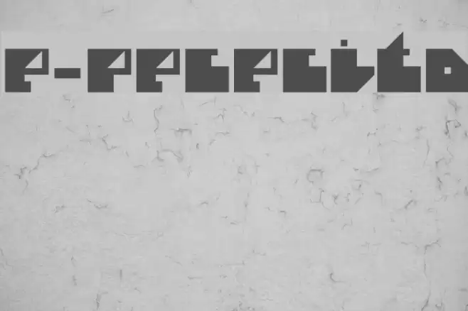 e-Pececito Font examples