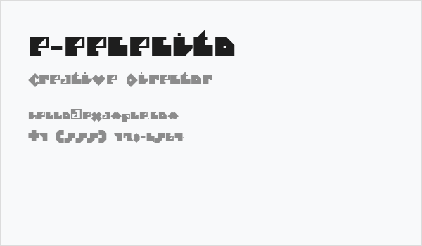 e-Pececito Business Card