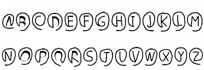 e-font Schriftart Groß