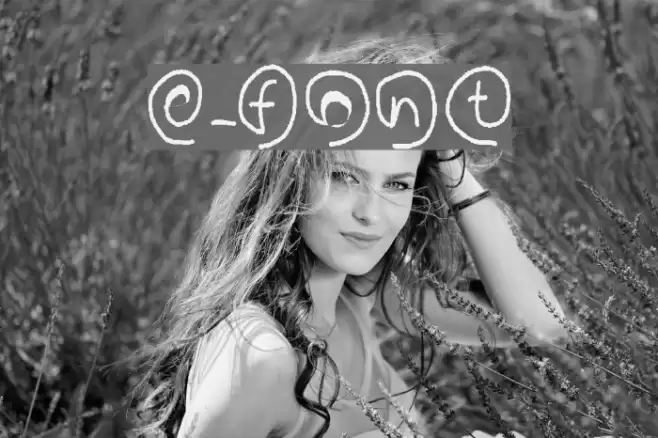 e-font Polices examples