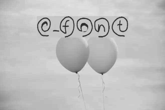 e-font Polices examples