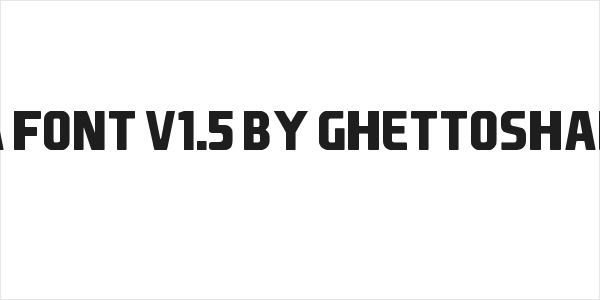 EA Font v1.5 by Ghettoshark Logo