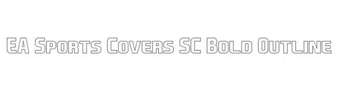 EA Sports Covers SC Bold Outline  Free Fonts Download