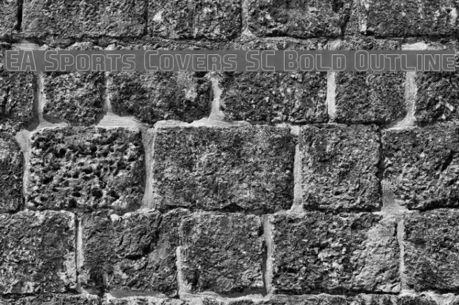 EA Sports Covers SC Bold Outline Font examples