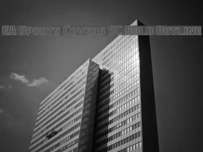 EA Sports Covers SC Bold Outline Font examples