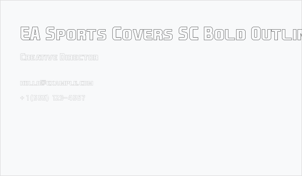 EA Sports Covers SC Bold Outline Business Card
