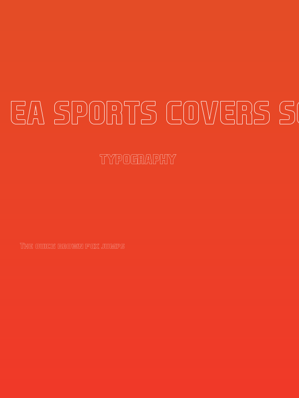 EA Sports Covers SC Bold Outline Poster