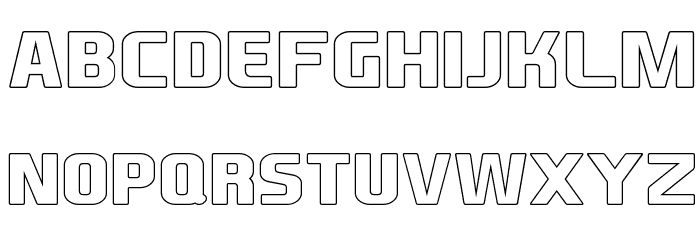 EA Sports Covers SC Bold Outline Font LOWERCASE