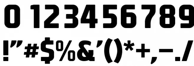 EA Sports Covers SC Bold Font OTHER CHARS