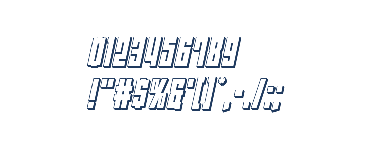 EAST-west 3D Italic Other Characters