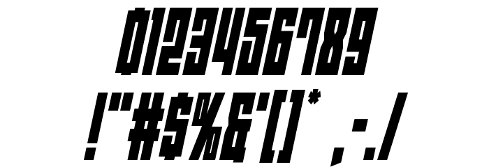 EAST-west Condensed Italic Font OTHER CHARS