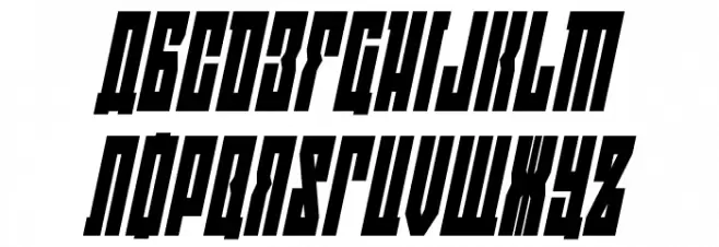 EAST-west Condensed Italic Polices MAJUSCULES