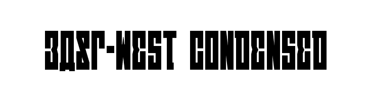 EAST-west Condensed  Fuentes Gratis Descargar