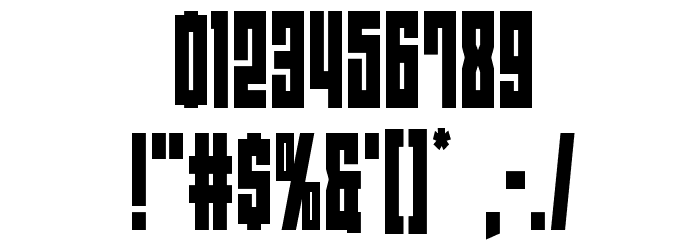 EAST-west Condensed Font OTHER CHARS