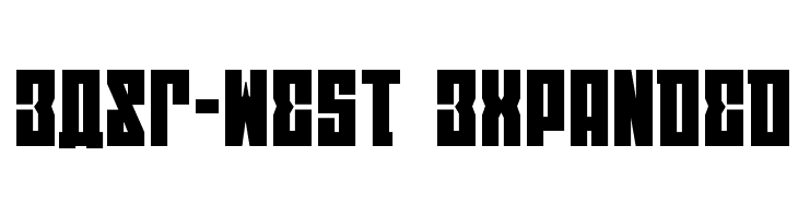 EAST-west Expanded  Frei Schriftart Herunterladen