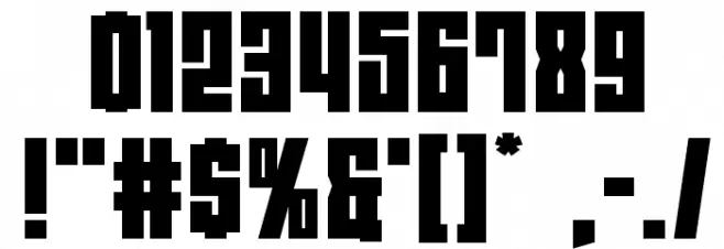 EAST-west Expanded Font OTHER CHARS