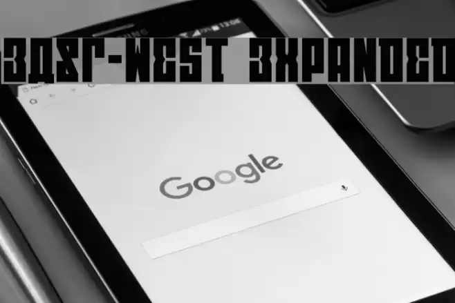 EAST-west Expanded Font examples