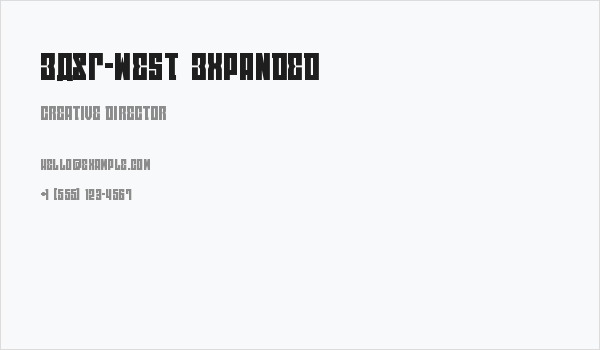 EAST-west Expanded Business Card
