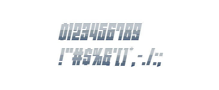 EAST-west Gradient Italic Other Characters