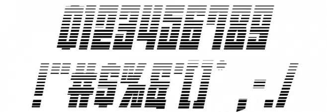 EAST-west Gradient Italic Font OTHER CHARS