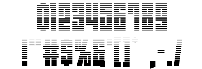 EAST-west Gradient Font OTHER CHARS