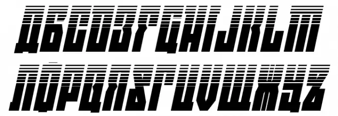 EAST-west Halftone Italic Шрифта ВЕРХНИЙ
