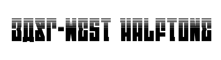 EAST-west Halftone  Frei Schriftart Herunterladen
