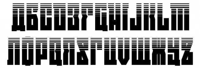 EAST-west Halftone Schriftart Groß