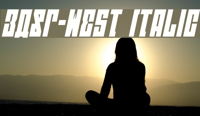 EAST-west Italic Font examples